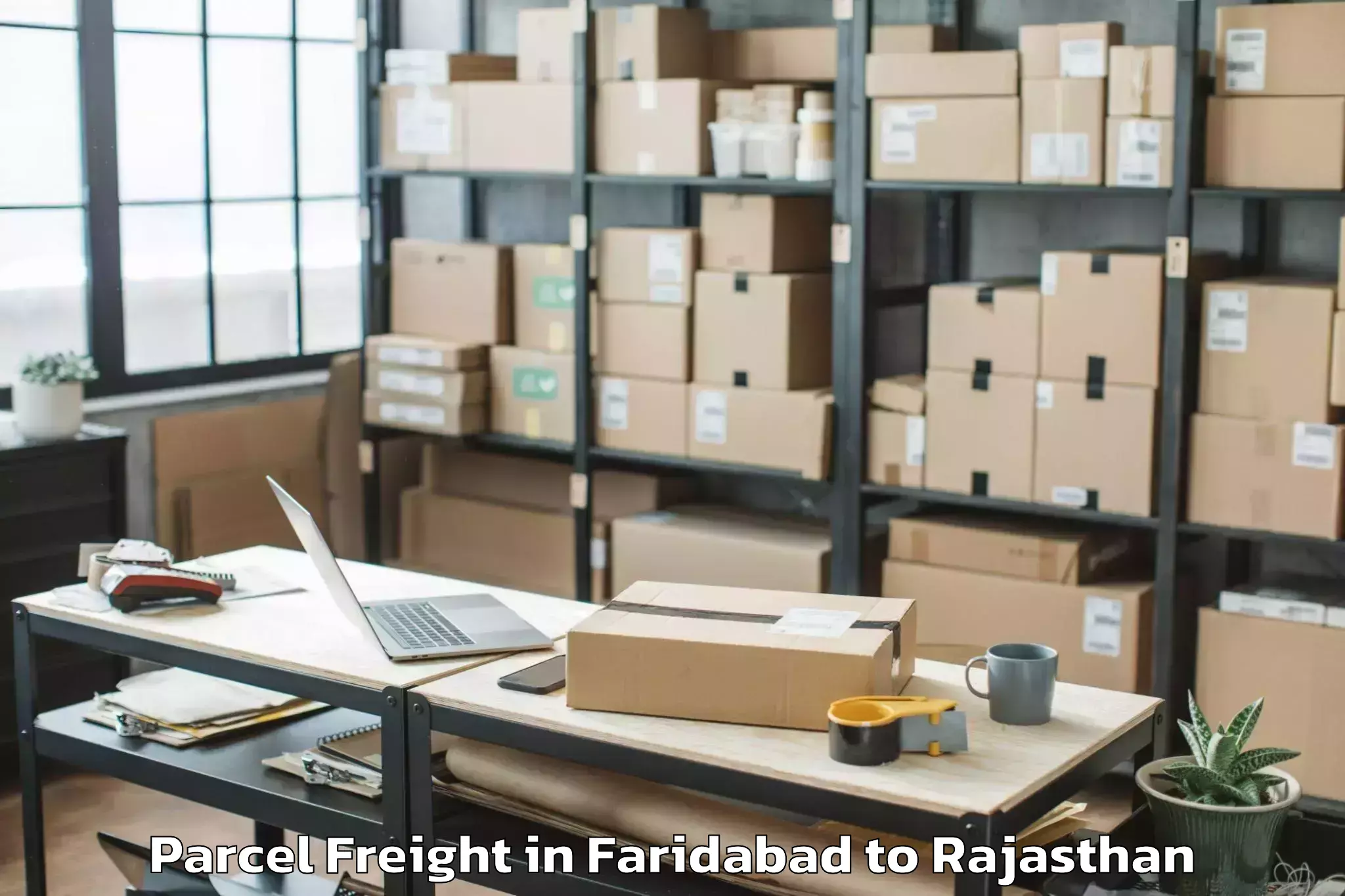 Reliable Faridabad to Sangod Parcel Freight